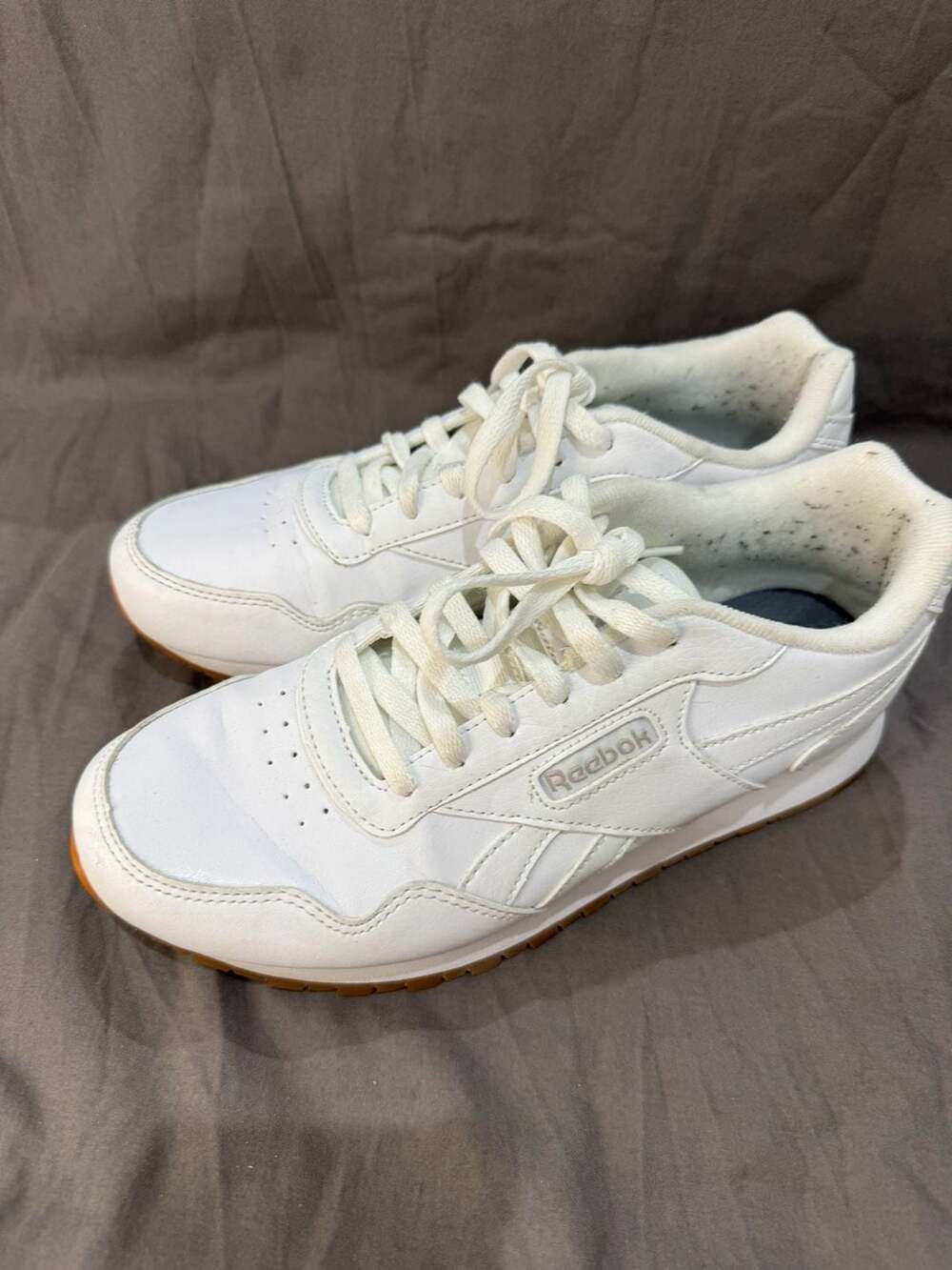 Reebok Classic Harman Run White Gum Leather Sneakers